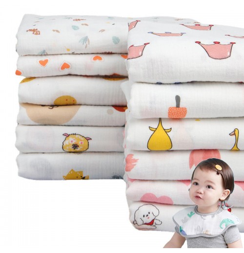 Custom Eco-Friendly Home Clothing Pajamas Crepe Printed Gauze Cotton Print Double Crepe Baby Saliva Towel Fabric Custom Eco-Friendly Home Clothing Pajamas Crepe Printed Gauze Cotton Print Double Crepe Baby Saliva Towel Fabric