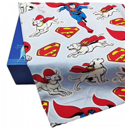 Yuhuang Lt.Blue Bottom 100% Cotton Fabric Cartoon Superman&Underdog Pattern Digital Print Sewing Material DIY Children Clothes Yuhuang Lt.Blue Bottom 100% Cotton Fabric Cartoon Superman&Underdog Pattern Digital Print Sewing Material DIY Children Clothes