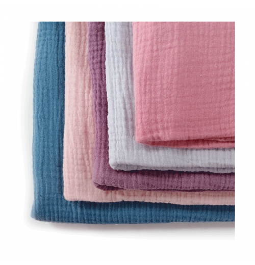 oeko-tex certified BCI 120GSM 100% cotton double layer soft baby children kids wrinkle crepe gauze woven fabric oeko-tex certified BCI 120GSM 100% cotton double layer soft baby children kids wrinkle crepe gauze woven fabric